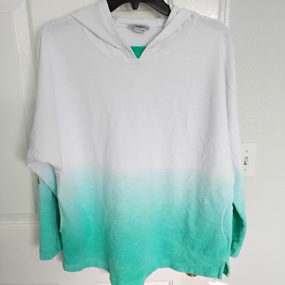 Wild Palms Ombre Hoodie Top.